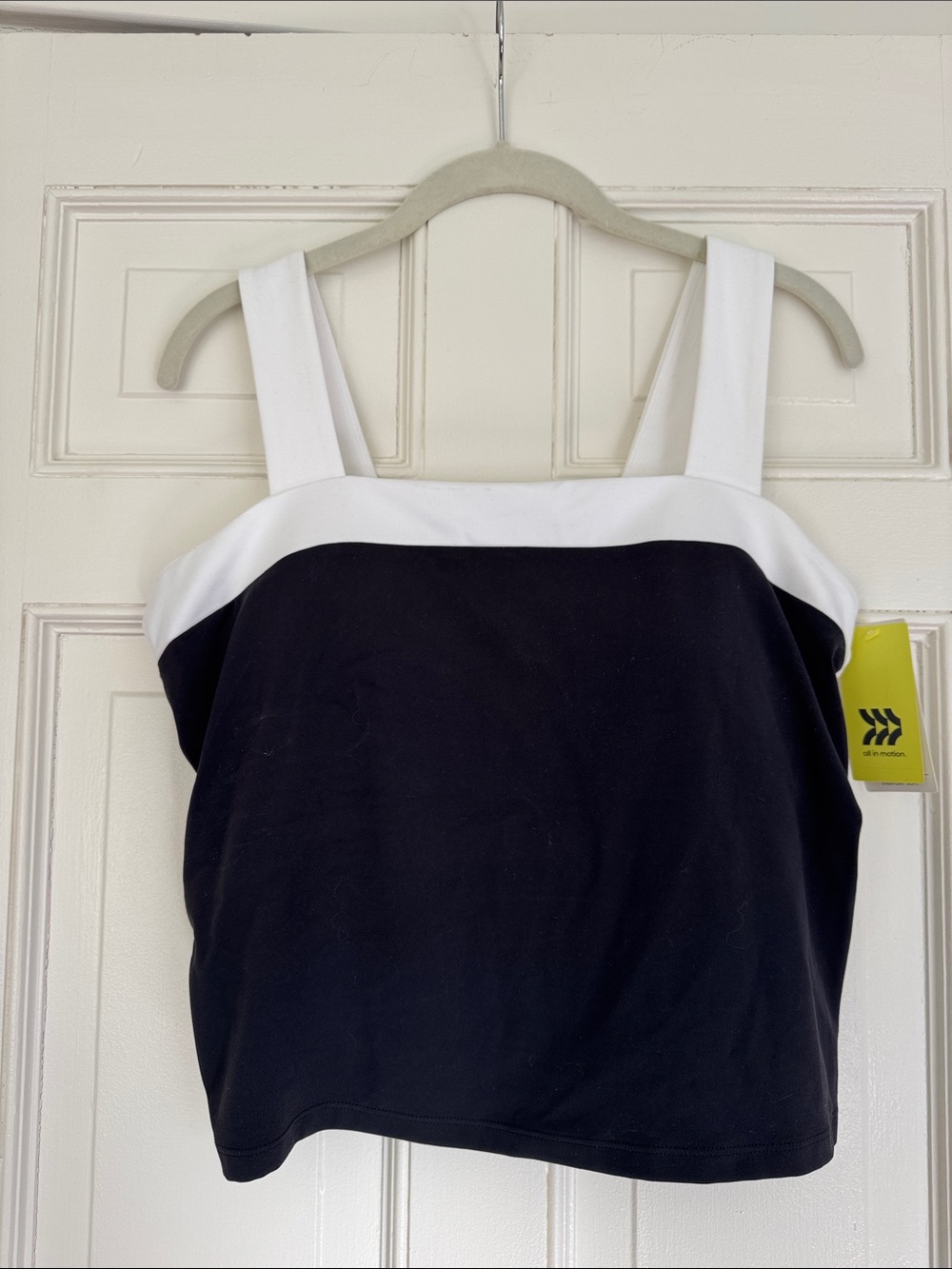 all in motion Black & White Tank